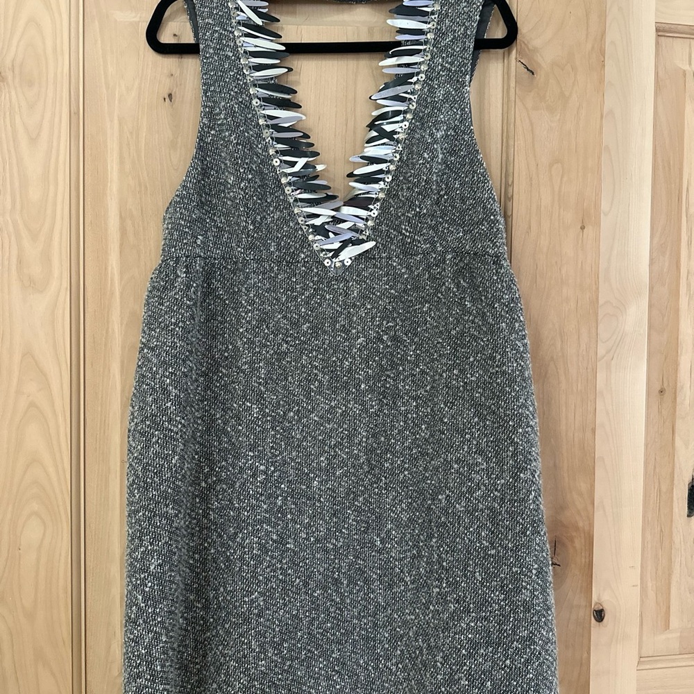 Anna Sui tweed sequined dress